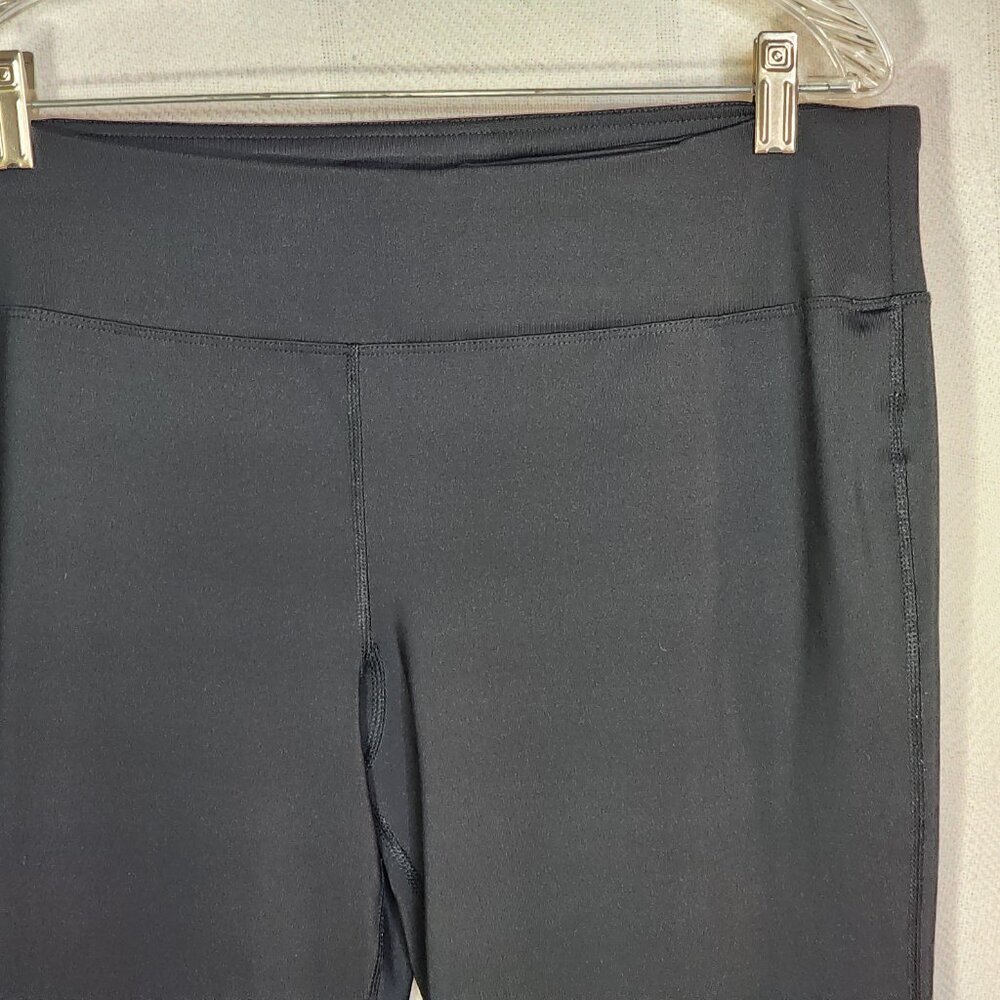 Sport-Tek Ladies NRG Polyester Spandex Black Wide Leg Stretch Fitness Pant Sz XL - Picture 5 of 16
